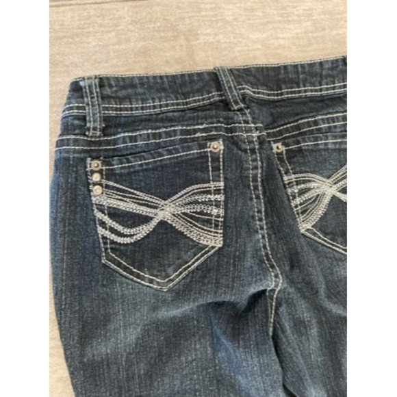 Roz & Ali Stretchy, Straight Legs, navy, dark blue, Jeans, size 8 - Picture 6 of 8